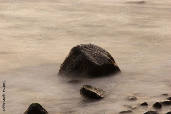Obraz findling am strand