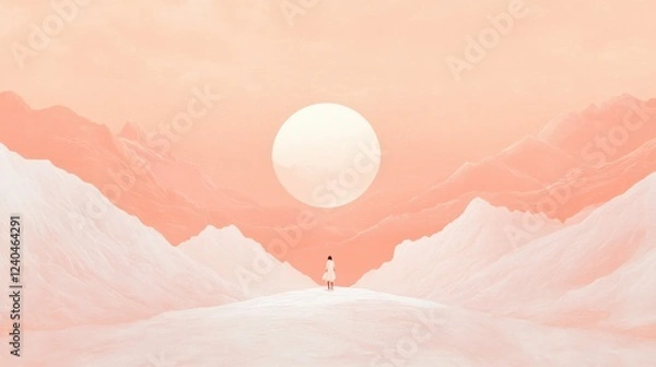 Fototapeta Illustration that represents the concept of Personal Development Journey 
