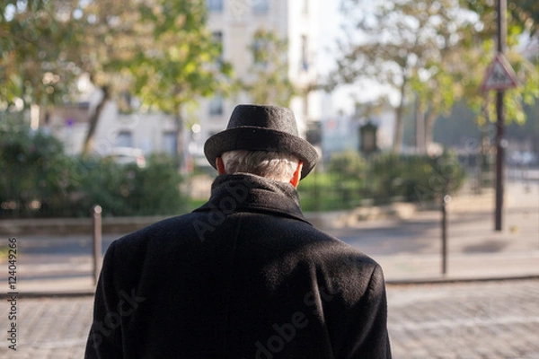 Obraz senior walking down the street