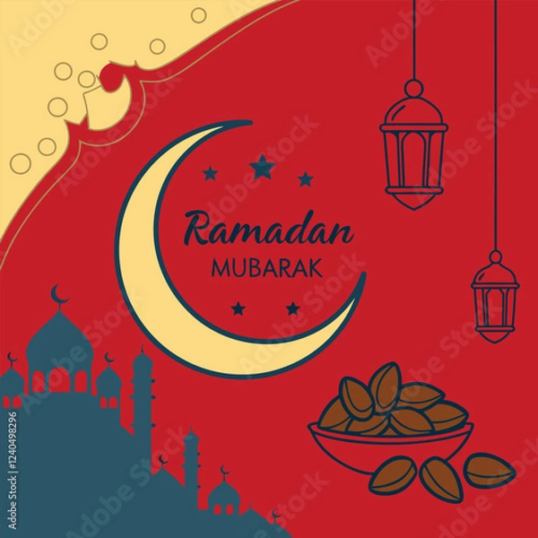 Fototapeta Romadan mobarak