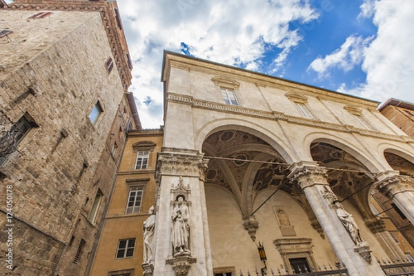 Fototapeta Loggia della Mercanzia in Siena
