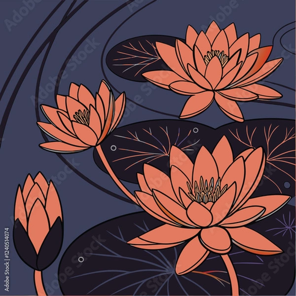 Obraz floral pattern design