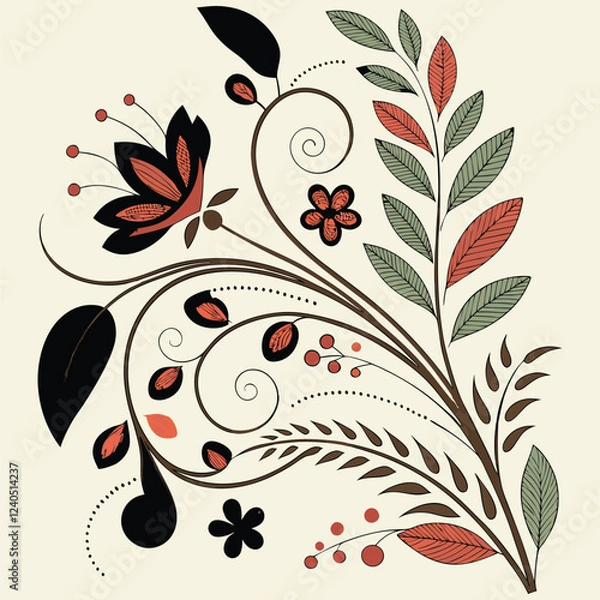 Fototapeta floral pattern design