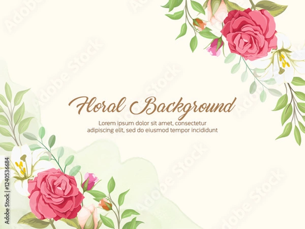Obraz Beautiful Wedding Background Template