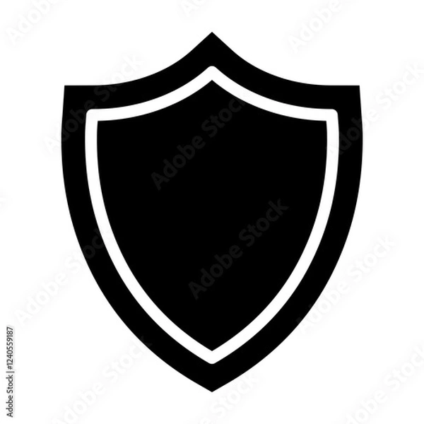 Obraz Shield Glyph Icon Design