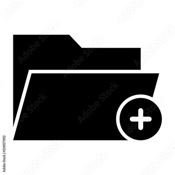 Obraz New Folder Glyph Icon Design