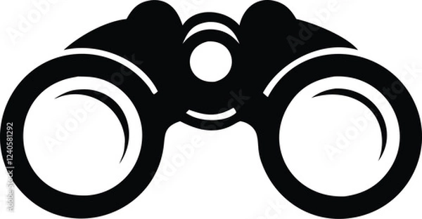 Fototapeta Binoculars icon on white background. Vector 