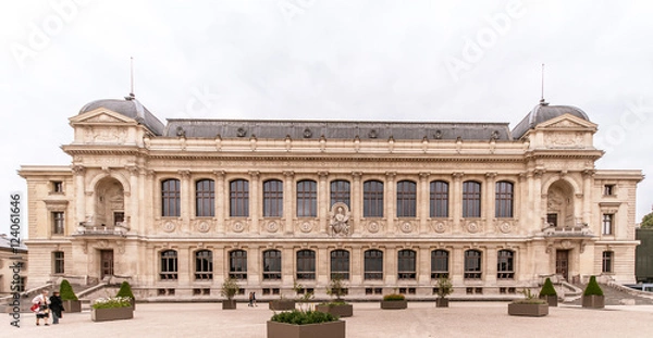 Obraz Galerie de l'évolution du jardin des plantes à Paris (façade)