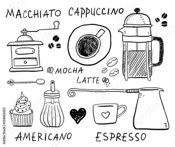 Obraz Coffee objects