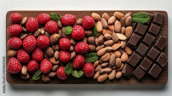 Obraz chocolate and strawberries