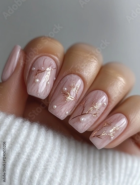 Obraz wedding rings in a hand