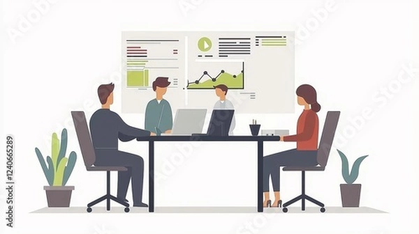 Fototapeta Financial dashboards that are both user-friendly and visually appealing improve data analysis and enable clear decision-making.