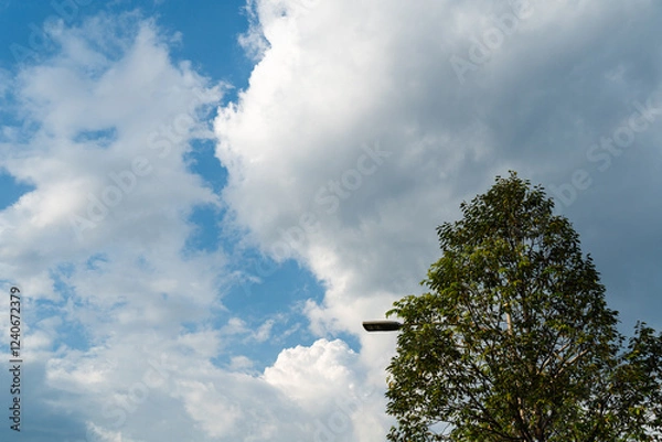 Fototapeta blue sky with clouds