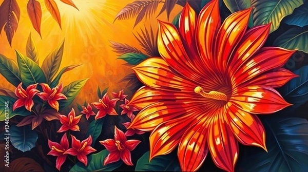 Obraz flowers in the garden