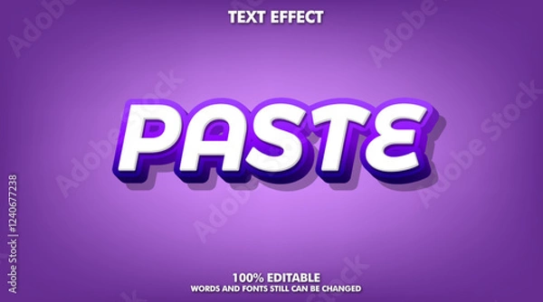 Fototapeta fully customizable 3d text effect