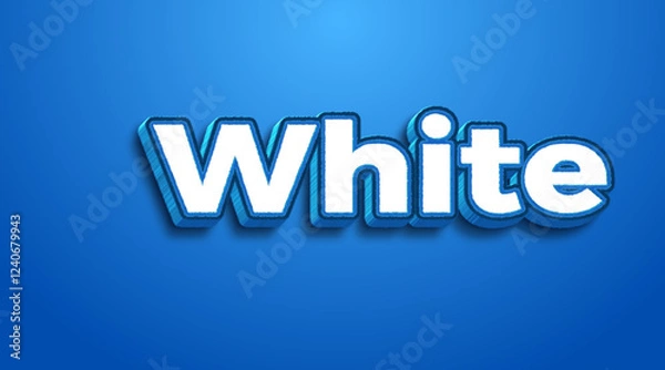 Fototapeta fully customizable 3d text effect