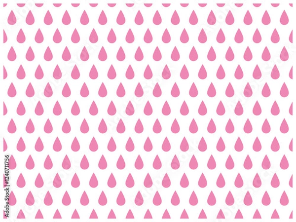 Fototapeta 水滴・パターン・ピンク