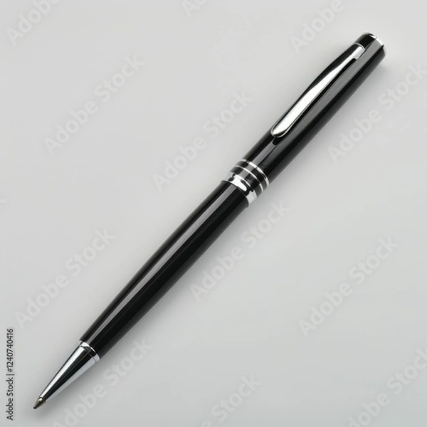 Fototapeta Elegant black pen for professional use.