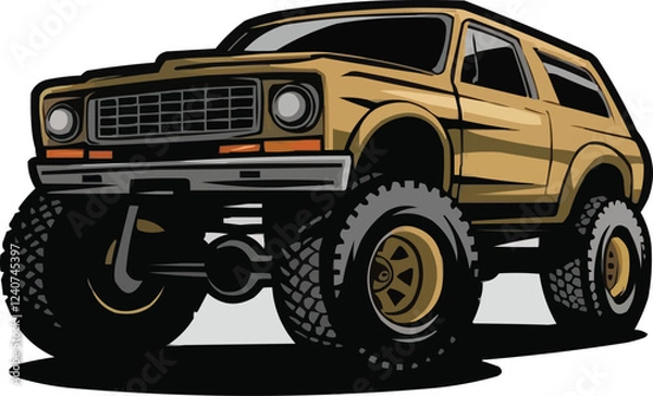 Obraz monster truck vector.eps