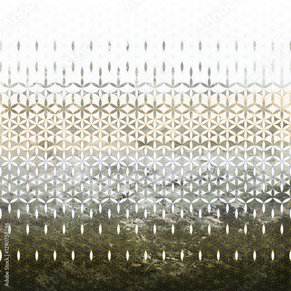 Obraz Abstract pattern gradient background collage
