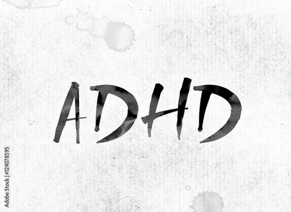 Obraz ADHD Concept Painted in Ink