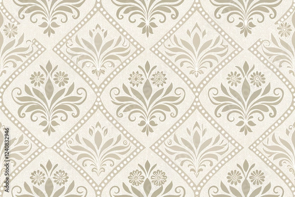Fototapeta Damask background pattern for your design
