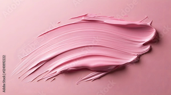Obraz A pastel pink brushstroke texture with delicate strokes and a soft, gentle flow.