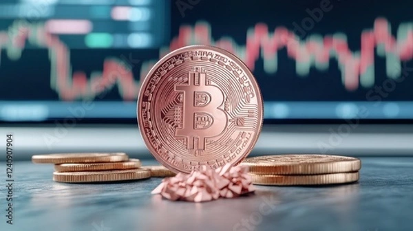 Obraz Unveiling the Future Cryptocurrency Mining and Market Trend Analysis Revolutionized with AI-Powered Financial Forecasting Witness Ultra-Secure Blockchain-Backed Seamless Transactions Shaping a