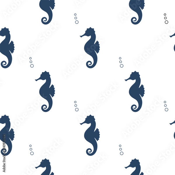 Obraz Seahorse seamless pattern