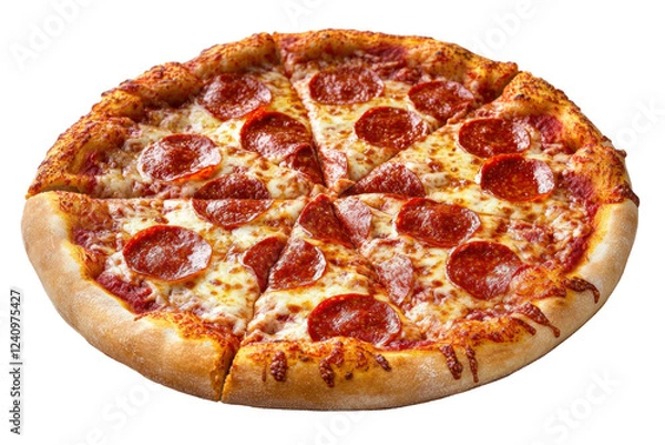 Obraz pizza isolated on white background