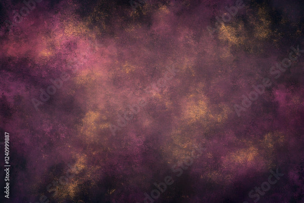 Fototapeta Abstract textured background image with deep maroon, burgundy and gold tones. Ideal for design projects, websites or presentations.