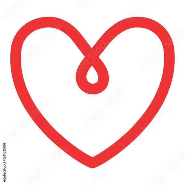 Obraz Looped heart icon