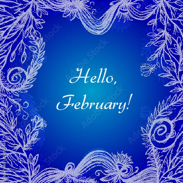 Fototapeta Hello February card