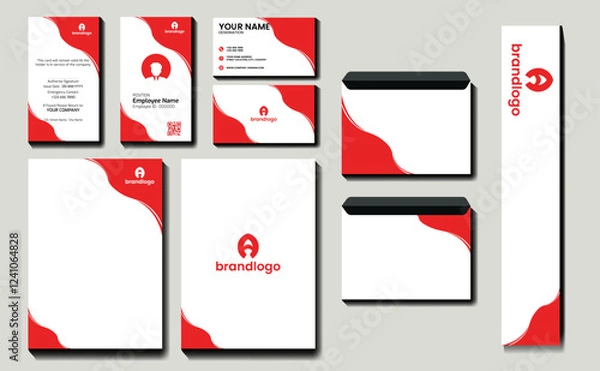 Fototapeta Corporate professional identity template set editable