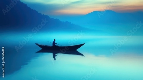 Obraz Tranquil Dawn on a Calm Lake