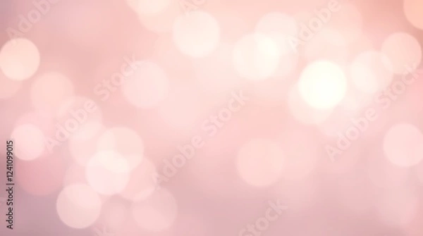 Fototapeta Abstract bokeh background with soft, colorful, and dreamy light spots creating a blurred and magical visual effect, perfect for use in design, photography, and creative projects