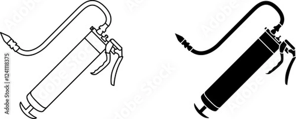 Obraz Grease gun icon , vector illustration