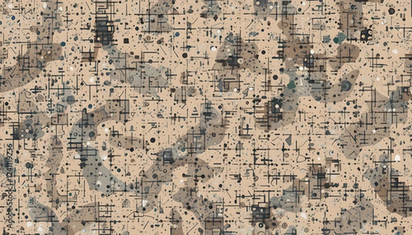 Fototapeta Close-Up View of Textured Fabric with Gray and White Pattern