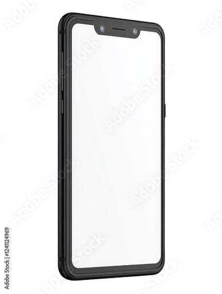 Fototapeta Isolated Modern Smartphone with Blank Screen