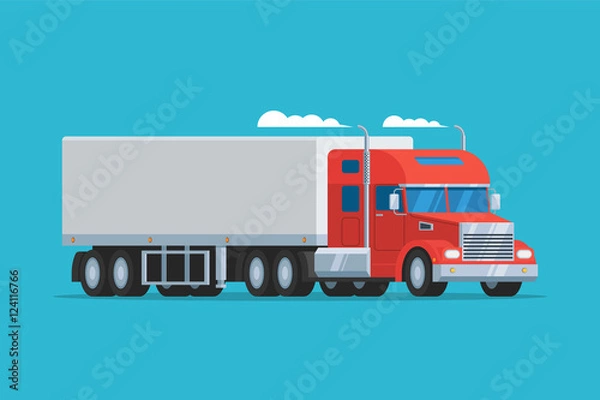 Obraz Big semi truck