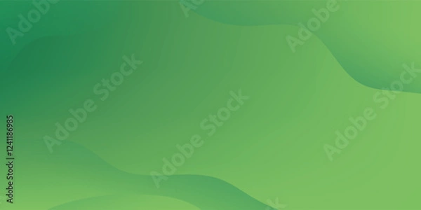 Fototapeta Abstract green wavy background. Vector EPS 10