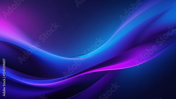 Fototapeta Deep Blue and Purple Gradient Blur Background – Bold and Dynamic Design