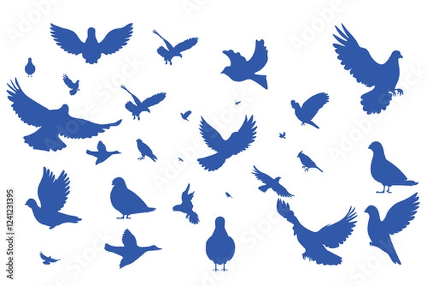 Obraz Bird silhouette set