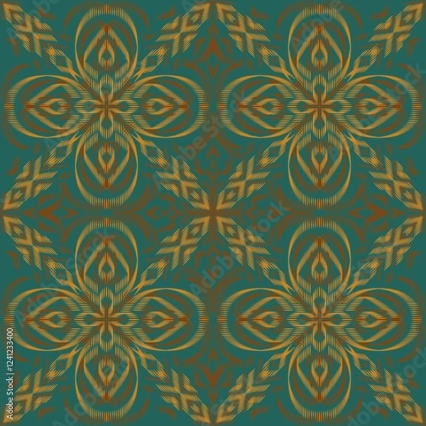Obraz textile graphic , pattern , ikat pattern , ikat print, fabric, textile ,graphic pattern 