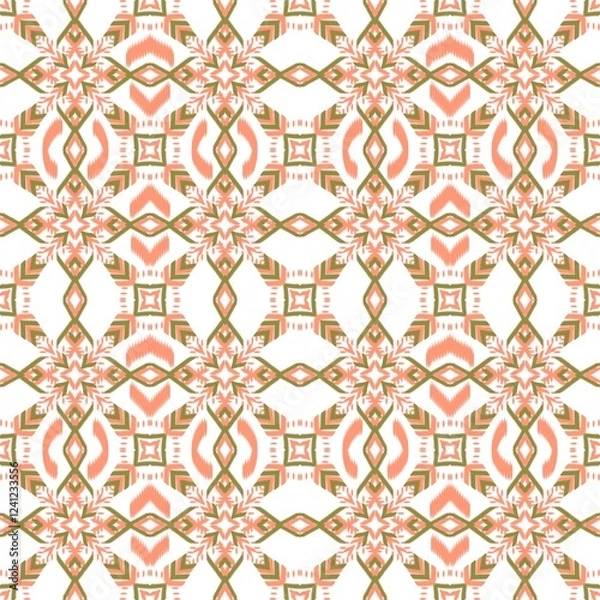 Obraz textile graphic , pattern , ikat pattern , ikat print, fabric, textile ,graphic pattern 