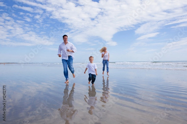 Obraz Running on a beach