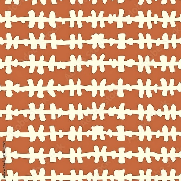 Fototapeta Abstract terracotta pattern design, suitable for fabric or wallpaper