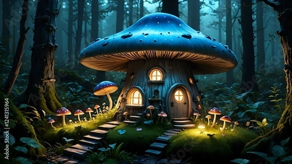 Obraz mushrooms in the forest