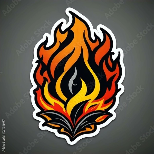 Obraz fire flames background