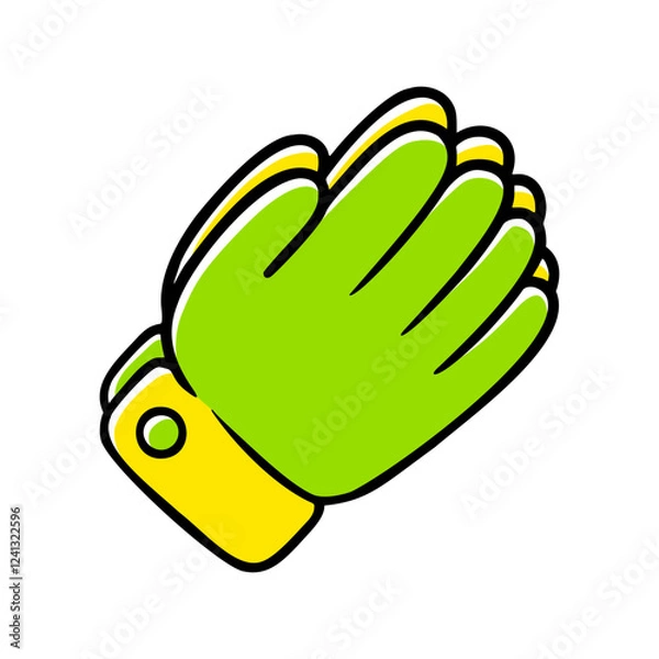 Obraz Colorful Hand-drawn Praying Hands Illustration